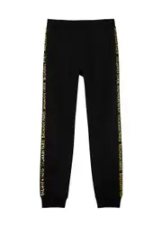 Balmain Kids Metallic Logo Cotton Sweatpants (6-10 Years) - Black - 14YR (14 Years) 14YR (14 years)