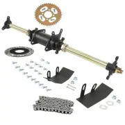 Rear Axle Hub kit+Brake Disc Sprocket +Chain 710mm Go Kart Drift Trike Buggy ATV