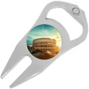 Acropolis of Athens Golf Ball Marker Divot Repair Tool Bottle Opener