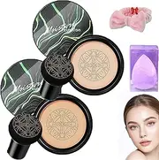 Honey And Pine Makeup, Honey and Pine Air Cushion CC Cream, Moisture Concealer Foundation, Long Lasting Full Coverage Waterproof for All Skin Types (MiX-3)