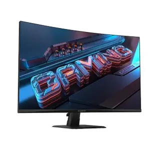 【GIGABYTE 技嘉】送無線鍵鼠組★GS32QC 32型 VA 2K 165Hz 曲面電競螢幕(1500R/HDR/FreeSync/TUV護眼)