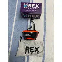 在飛比找蝦皮購物優惠-rex specs 護目鏡 螢光橘 絕版色  xs 黑色墨鏡