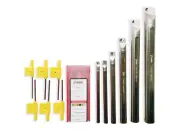 NEW 6PCS SET 1/4"-3/4 " SHANK INDEXABLE BORING BAR +6PC TCMT11 CARBIDE INSERTS