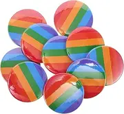 BESPORTBLE Unique Buttons Rainbow Flag Lapel Pin Enamel Badge Equality Brooch Pride Month Events