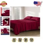 Luxury 100% Egyptian Cotton California King Sheets - 1200 Thread Count, Burgundy