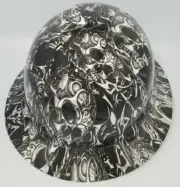 New Full Brim Hard Hat Custom Hydro Dipped TRIBAL SKULLS. Free Shipping!