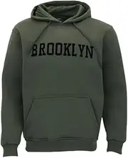 [FIL] Mens Adult Fleece Hoodie Pullover Hooded Jumper Sweater - Brooklyn
