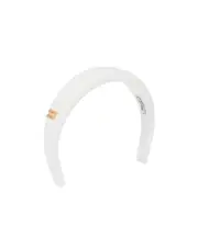 Patent leather headband One size White