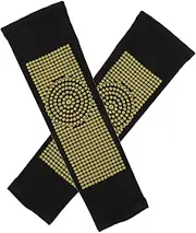 [FRCOLOR] 1 Pair Heating Pads Stabilizer Sleeve Leg Warmers Heated Brace Winter Warmer Wrap for Travel Cycling Wrap Winter Leg Guards Polyester Yarn