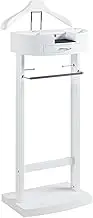 Wardrobe Valet Solid Wood Suit Valet Stand With Trouser Bar Jacket Hanger Tray Organizer Suit Valet Stand Clothes Rack Good For Both Living Room And Bed Room