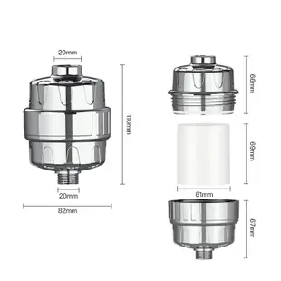 【曼德旺】沐浴過濾器 15層前置過濾器 除氯過濾器 水龍頭 過濾器 洗衣機淨水器 淋浴過濾器 蓮蓬頭 浴室 除氯