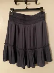 Boden Womens Shirred Waist Mini Skirt