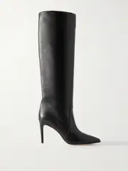[Paris Texas] Paris Texas - Stiletto Leather Knee Boots - Black - IT42 IT 42 Black