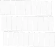 POPETPOP 50 Sets Transparent Self Adhesive Index Card Holder Sleeves with Blank Cards for Efficient Document Organization Easy Labeling and Quick File Sorting Office Library