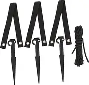 Set Tree Stake Anchors Inch Tree Stump Support Kit Gardening Tools Weatherproof Easy to Install