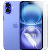 2pcs Soft PET Film Screen Protector Guard for Apple iPhone 16 PLUS Front Bulk