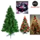 台灣製造 6呎 / 6尺(180cm)特級綠松針葉聖誕樹 (含飾品組)+100燈LED燈2串(附控制器跳機)-飾品紅金色系+粉紅白光YS-GPT06301