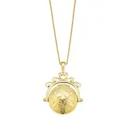 9ct Yellow Gold Round Spinner Locket