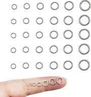 2150pcs Stainless Steel Rings Jump Rings Connector Rings for Jewelry Making Necklaces Bracelet Earrings Keychain DIY Craft (Silver, 3/4/5/6/7/8mm)