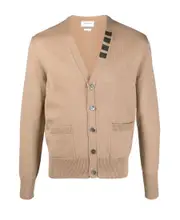 4-Bar V-neck cardigan 1,5 Nude
