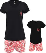 [Unique Baby] Mommy and Me Matching Valentines Day Soulmate Shorts Set Outfit