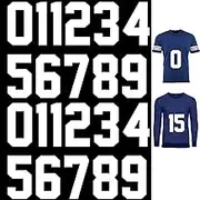 22 Pieces Iron on Numbers T Shirt Heat Transfer 0 to 9 Jersey Numbers for Team Uniform Sports(8 Inch)