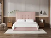 My Style Framed Headboard & Slimline Base - King / Rosewater / Gas Lift Base