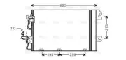 AVA Aircon Condenser OL5366D for Opel Astra (2004) 1.8 VVT Ecotec