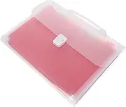 HAPINARY Multi-Pocket Folder Organizer A4 Folder Receipt Desk Organizers Storage Personal Document Organiser