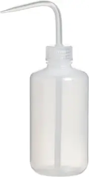 ACM Economy Wash Bottle, LDPE, Squeeze Bottle Medical Label 8.5 Ounces, White