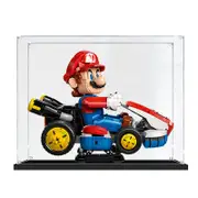 Acrylic Display Case for LEGO 72037 Super Mario Standard Mario Kart Set Figure Storage Box Dust Proof Glue Free