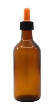Dropping Bottle, 180ml (6oz) - Amber Soda Glass - Eisco Labs