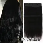 Clip in Hair Extensions 100% Real Human Hair One Piece Thick Weft Hairpiece Long