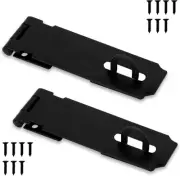 5-Inch Hasp Latch, 2 Pack Stainless Steel Padlock Latch, Door Hasp Lock for Gate