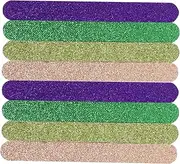 Beaupretty 20Pcs Glitter Nail Files Stylish Boards for Manicure Versatile Tools for Natural False Nails present for Women Random Color