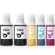 T502 502 Ink Refill Bottles for Ecotank ET2760 ET-4760 ET2750 ET-3760 ET-2850...
