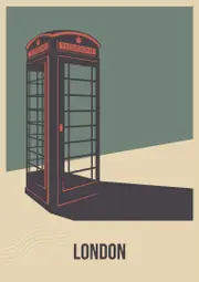[Namly Design] London Telephone Booth Poster
