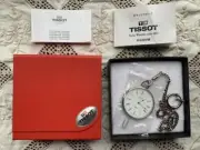 tissot pocket watch swiss made brand new with box