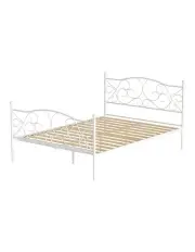 [Artiss] Groa Double Metal Bed Frame in White