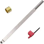 10 Inches Wood Turning Tool Carbide Tipped Lathe Chisel Finisher Tool Bar With Ci3 12mm Round Carbide Insert Cutter for Wood Hobbyist or DIY or Carpenter,Handle not Include