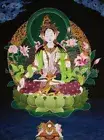 bedroom wall decor ideas white tara Tibetan thangka 14X20 inch paper poster