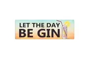 Grindstore Let The Day Be Gin Slim Tin Sign (Multicoloured) (One Size)