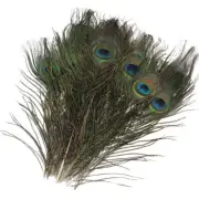 10-12" Natural Peacock Tail Feathers Wedding Festival Party Home DIY Decoration