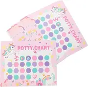 UPKOCH 1 Set Potty Training Stickers Chart for Unicorn Design Easy to Apply Safe for Sensitive Skin Encourages Independent Toilet Use for Boys