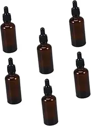 Healeved 6PCS Dropper Glass Bottles Premium Liquid Dropper Bottle for Essential Oils Perfumes and More Practical Storage for Daily Needs