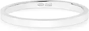 [Miabella] 925 Sterling Silver Flat Comfort Fit Band Ring for Women and Men 2mm, 4mm, 6mm Made in Italy