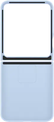 Samsung Galaxy Flip6 Silicone Case with Ring Blue