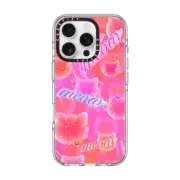 iPhone 16 Pro Clear Case MagSafe Compatible Meow by Mond Kim