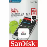 Micro SD Card SanDisk 128GB Ultra SDXC Class 10 Mobile Smart Phone Tablet 100Mbs