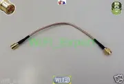 RG316 LOW LOSS COAX RF CABLE SMB FEMALE TO SMA or RP-SMA M/F STRAIGHT ANGLE